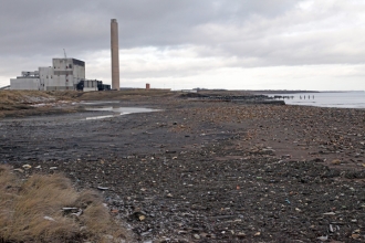 Lynemouth blast beach